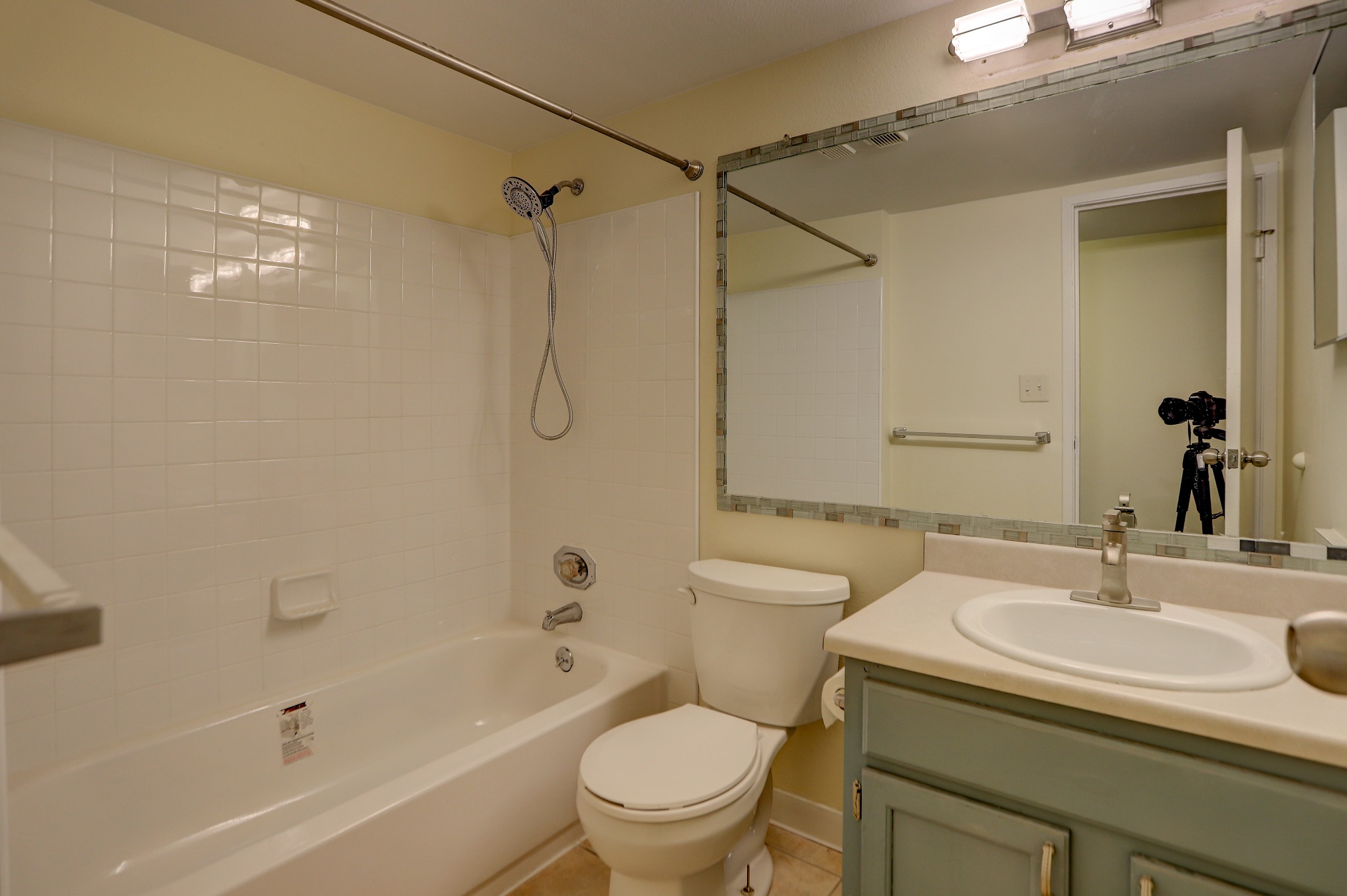 Full bathroom with tub in Denver 2-bed rental
